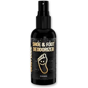 Derm Dude Foot & Shoe Deodorizer Spray | Formulated With All-Natural DeoPlex for Odor Control | Witch Hazel, Aloe Vera, Tea Tree Oil & Peppermint to Freshen Feet & Shoes | Travel Size, Mint Scent 2 oz