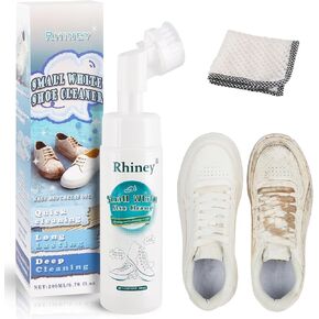 Water-free 6.76 OZ Cleaner with Shoe Brush and A Towel,for Tennis Shoes, Running, Golf, PU, Nubuck, Sole Canvas Leather Boots PU Shoes