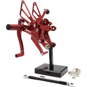 FXCNC CNC 04-06 R1 BILLET PORTERSECERET FOOT POTS REAR STET STELTRES ALDRESTS ALLABLE ALD ALLABLE متوافقة مع YZF R1 2004 2005 2006