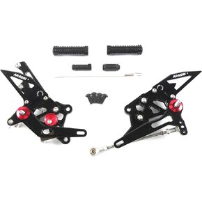 V2.0 Adjustable Rearsets Compatible with Yamaha YZF R3 R25 2015-2023, Black