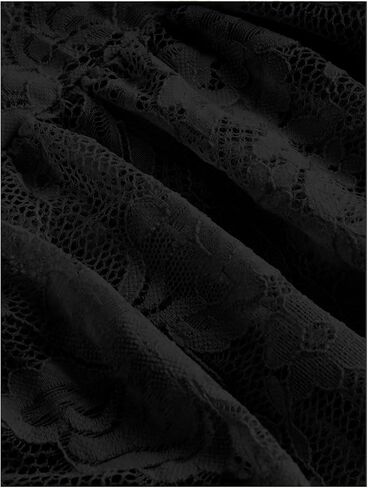 تنورة طويلة من الدانتيل للنساء من Verdusa بخصر عالٍ وطبقات مكشكشة على شكل حرف A in Kuwait