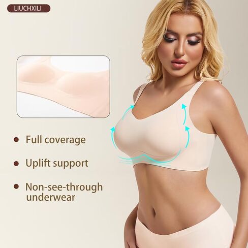 Seamless Mastectomy Bra Post Surgery Pocket Bra for Breast Forms Breast Prosthesis Women's Daily Bra in Saudi Arabia