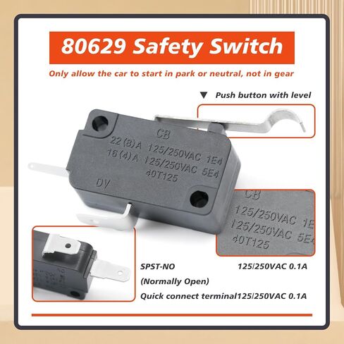 2pcs 80629 استبدال مفتاح السلامة المحايد/العكسي للمحولات التلقائية B&M ، مع مسامير محطات التجعيد in Saudi Arabia