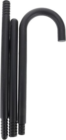 Beaupretty Costume Cane Shepherds Costume Crook Staff Shepherd Hook Cane Plastic Walking Cane Prop Stick for Halloween Party Cosplay Black in Saudi Arabia