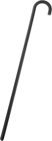Beaupretty Costume Cane Shepherds Costume Crook Staff Shepherd Hook Cane Plastic Walking Cane Prop Stick for Halloween Party Cosplay Black in Saudi Arabia