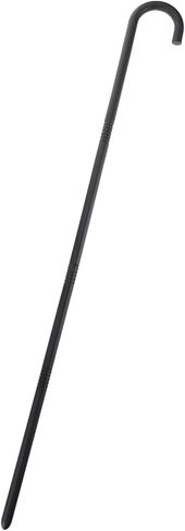أزياء الأزياء Beaupretty قصب الرعاة زي موظفي Shepherd Hook Cane البلاستيك المشي عصا Prop for Halloween Party Cosplay Black in Saudi Arabia