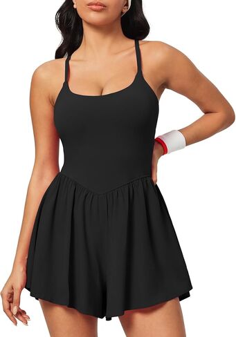 IUGA Rompers for Women 2025 Athletic Romper with Bra Soft Workout Jumpsuits for Women Tummy Control with Double Lined Outfits in Saudi Arabia