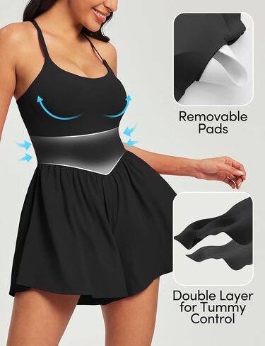 IUGA Rompers for Women 2025 Athletic Romper with Bra Soft Workout Jumpsuits for Women Tummy Control with Double Lined Outfits in Saudi Arabia