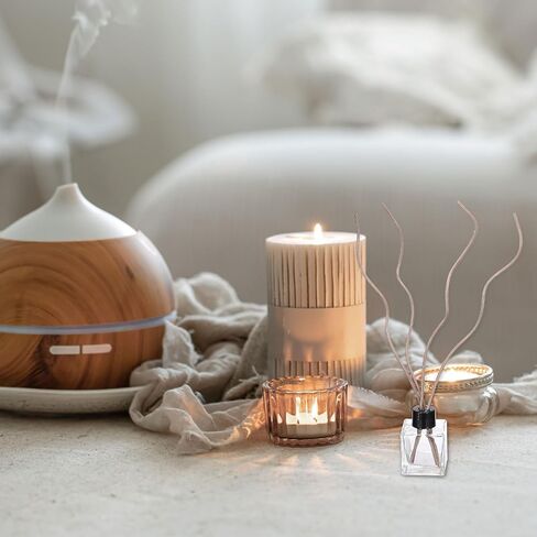 UXCELL 60PCS Wavy Rattan Reed Diffuser Sticks ، 28 سم/11 طبيعية من عطور الروطان الخشبية الطبيعية التي تعيد ملء العصي البديل للمنزل ، غرفة نوم ، فندق ، مكتب ، ديكور على رف الحمام (الخشب) in Kuwait