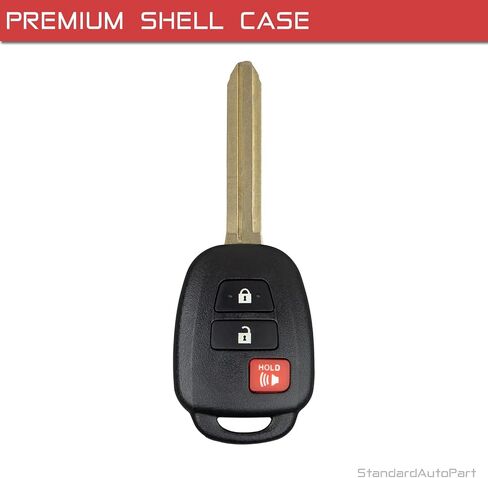 Case Standardautopart key key shell متوافق مع تويوتا GQ4-52T 89070-0R121 HYQ12BDM [حالة Shell فقط] (زر 3) in Kuwait