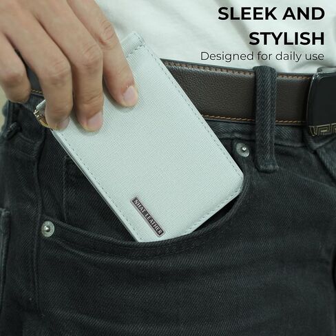 Leather Money Clips For Men (Gray) in Kuwait
