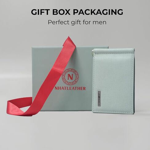 Leather Money Clips For Men (Gray) in Kuwait