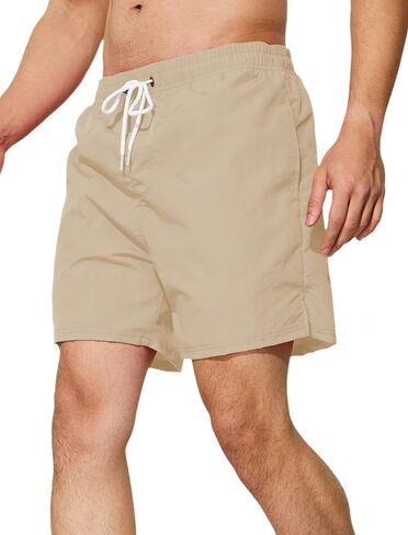 Mens Swim Trunks 5 inch Quick Dry Swim Shorts with Mesh Lining Beach Board Shorts Swimwear Bathing Suit in Saudi Arabia