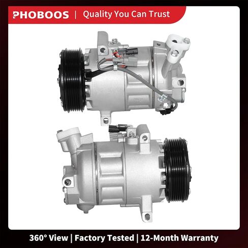 ضاغط Phoboos A/C مع القابض متوافق مع نيسان Sentra 2013-2019 L4 1.8L. تبريد سريع ، ضوضاء منخفضة ، تسهيل التثبيت ، المرجع. CO-29072C ، 98585 in Kuwait