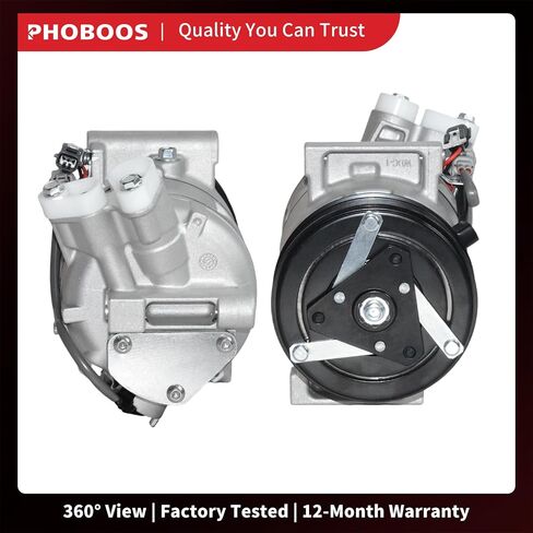 ضاغط Phoboos A/C مع القابض متوافق مع نيسان Sentra 2013-2019 L4 1.8L. تبريد سريع ، ضوضاء منخفضة ، تسهيل التثبيت ، المرجع. CO-29072C ، 98585 in Kuwait