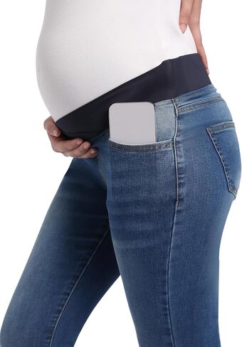 Foucome Women's Maternity Jeans Slim Stretchy Skinny Denim Pants Comfy Pregnancy Jeggings in Saudi Arabia