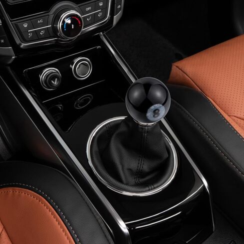 Abfer Car Shift Knob 8 Ball Gear Stick Knobs Round Round Round Lever Hand Sransmission Transmission لمعظم المركبات اليدوية الأوتوماتيكية (أسود) in Kuwait