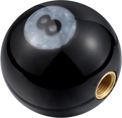 Abfer Car Shift Knob 8 Ball Gear Stick Knobs Round Round Round Lever Hand Sransmission Transmission لمعظم المركبات اليدوية الأوتوماتيكية (أسود) in Kuwait