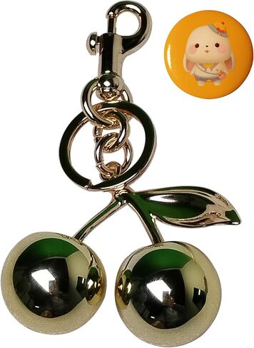Cherry Bag Charm Keychain, Cute Cherry Charms for Purses and Bags, Keychains Accessory for Women in Saudi Arabia