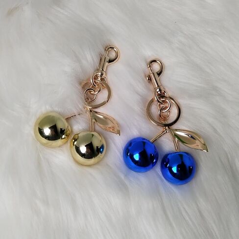 Cherry Bag Charm Keychain, Cute Cherry Charms for Purses and Bags, Keychains Accessory for Women in Saudi Arabia