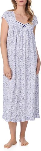Eileen West Nightgowns for Women - Soft Cotton Jersey Cap Sleeve 48" Long Night Gown in Saudi Arabia