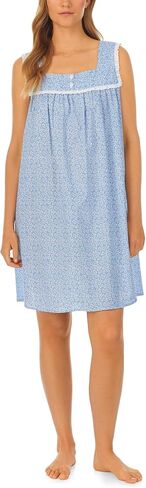 Women's 100% Cotton Dream Chemise, Sleeveless Design, Pintuck Neckline & Button Front in Saudi Arabia