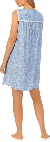 Women's 100% Cotton Dream Chemise, Sleeveless Design, Pintuck Neckline & Button Front in Saudi Arabia
