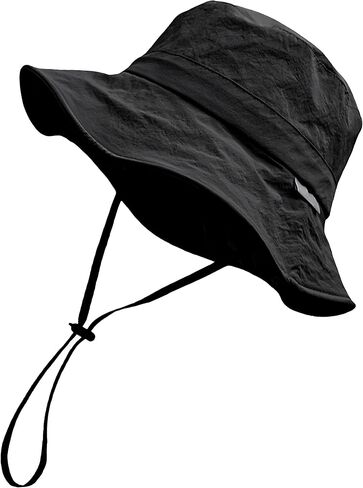 Waterproof Bucket Hat for Men Women Quick Dry Sun Hat Fishing Safari Hat Adjustable Chin Strap UV Protection in Kuwait