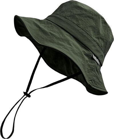 Waterproof Bucket Hat for Men Women Quick Dry Sun Hat Fishing Safari Hat Adjustable Chin Strap UV Protection in Kuwait
