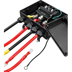 12V 500A Winch Solenoid Contactor Relay Kit, Pre-Wired Winch Control Box with Jump Quick Connect Cables, for 8000lbs-17000lbs ATV UTV Trailers Electric Winches