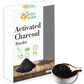 Activated Charcoal Powder 100% Food Grade, Natural Detoxifier for Teeth Whitening, Digestive Health, Face Masks, DIY Skincare, Detox Drinks & Bug Bite Relief 3.5 oz Pack