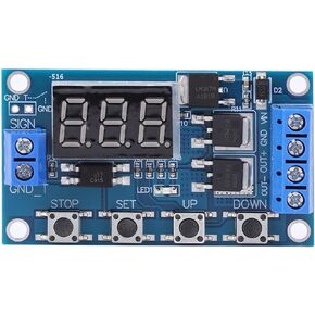 DC 5-36V Timer Module, 60x34 mm Delay Timing Cycle Module, Delay Timer Relay Switch, Turn On/Off Relay Module with LED Display