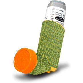 MightySkins Skin for Proventil HFA Asthma Inhaler - Croc Skin | Protective, Durable, and Unique Vinyl Decal wrap Cover | Easy to Apply, Remove, and Change Styles | Made in The USA