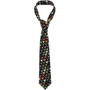 Funny Tie for Men Novelty Fun Full Print Men's Necktie For Wedding Party Business Casual Gifts