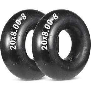 2Pack 20x10-8,20x8-8,20x10.00-8,20x8.00-8 Inner Tube, Heavy Duty Garden Trailer Tire Inner Tubes With TR-4 Straight Valve Stem For ATV UTV,Riding Mower,Lawn Tractor,Snow Blower,Golf Cart