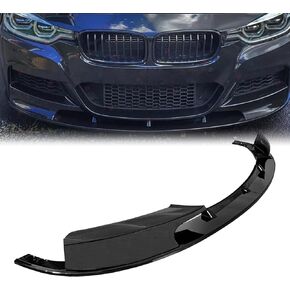 Front Splitter Compatible with 2012-2018 F30 F31 Base 3 Series Front Bumper Lip Spoiler (M Tech/M Sport Only) (Gloss Black)