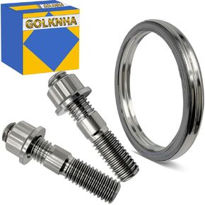 Titanium Stud Bolt Gaskets Kit Compatible with Yamaha Blaster 200 YFS200 1988-2006 OEM# 3PA-14613-10-00 90116-08042-00 91179-08270-00