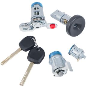 Lock Cylinder Set for Door Handle/Tailgate Latch/Ignition Switch 84668679 13590041 23189756 20765510 23371773 Fit for Chevy Chevrolet Silverado 2014-2019 for GMC Sierra Truck 1500 2500 3500