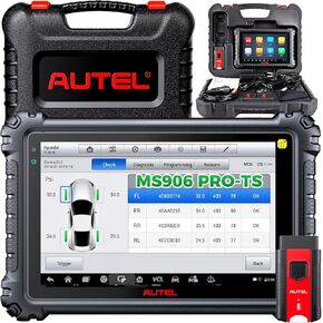 Autel MaxiSYS MS906 PRO-TS Scanner, 2025 MS906Pro-TS Up of MP900TS MS906 Pro MK900TS MP900BT MS908S, Full TPMS & ECU Coding, Bidirectional 3K+ Active Test, 36+ Resets, CAN FD&DoIP, Auto Scan 2.0