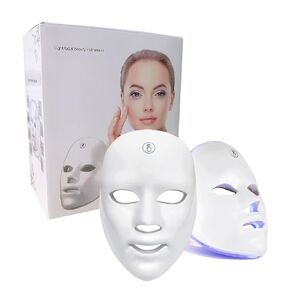 قناع جولي Red Light Therapy - 7 قناع الوجه LED LED للسفر والاستخدام المنزلي