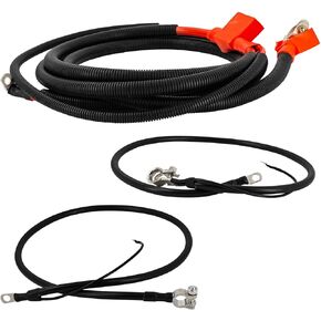 A123-00HP A38-2UHLC A46-2UHC Battery Starter Cable Kit Positive & Negative for 1994-1997 Ford F-250 F-350 F-Super Duty with 7.3L Powerstroke Diesel, F5TZ-14300-B F5TZ-14301-A F2TZ-14301-D