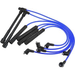ACROPIX Car Spark Plug Coil Wires Ignition Coil Harness Cable Fit for Nissan Frontier Pathfinder Xterra 3.3L No.224500W025/224404S127 - Pack of 6