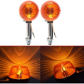 2Pcs Motorcycle 12mm 12V Turn Signal Lights Replacement for Honda CT70 CT90 XL100 CB350 CM400 CB450 CB750