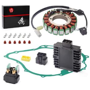 STATAR & Starter Relay & Voltage Rectifier Gasket for Yamaha XVS1100 V-Star 1100 2003-2009 5EL-15451-00-00 5KS-81410-00-00 5KS-81410-01-00 5KS-81410-02-00 4DN-81940-12-00 4XY