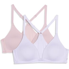 Calvin Klein Girls' Racerback Bra with Front Closure 2-Pack