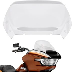 11.5" Motorcycle Windshield Clear Windscreen Wave Wind Spliter Compatible with Harley CVO Road Glide FLTRXSE 2023 2024, CVO Road Glide ST FLTRXSTSE 2024, Road Glide FLTRX 2024 Transparent