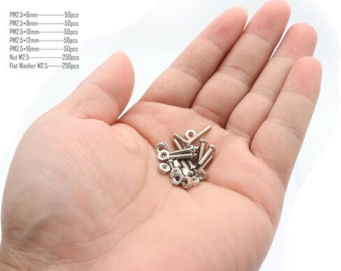 LBY 160pcs M4 Machine Screws(Truss Head), Phillips Pan Head Bolts Nuts Flat Washers, Carbon Steel (Nickel Plated), Silver in Saudi Arabia