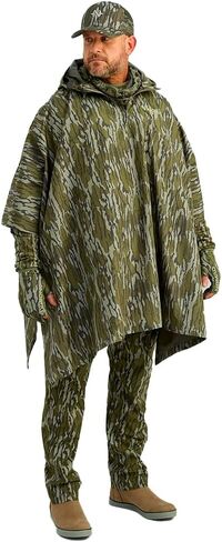 Nomad Men Poncho Plackplable Camo Rain Poncho ، Mossy Oak Bottomland ، حجم واحد in Kuwait