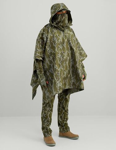 Nomad Men Poncho Plackplable Camo Rain Poncho ، Mossy Oak Bottomland ، حجم واحد in Kuwait