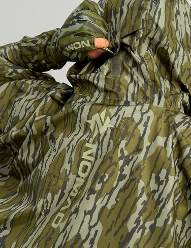Nomad Men Poncho Plackplable Camo Rain Poncho ، Mossy Oak Bottomland ، حجم واحد in Kuwait